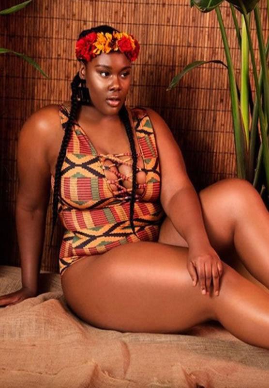 Ankara Print One Piece -Plus Sized - Pikemla